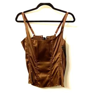 Brown Satin Corset
